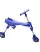 Novokids Tricicleta pliabila pentru copii Kids Scuttle Bug Albastru cadru metalic 3 roti din silicon greutate admisa 20 kg