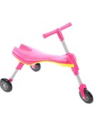 Novokids Tricicleta pliabila pentru copii Kids Scuttle Bug Roz cadru metalic 3 roti din silicon greutate admisa 20 kg