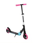 Novokids Trotineta copii si adolescenti Cool Girl Roz cu Turcoaz maxim 100 kg functie Super Brake suspensie fata diametru roata 200 mm