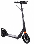 Novokids Trotineta pentru copii Plexus Evo Pro Negru din aluminiu frana pe disc greutate suportata 100 kg frana si suspensie duble diametru roata 200 mm