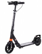 Novokids Trotineta pentru copii Plexus Evo Pro Negru din aluminiu frana pe disc greutate suportata 100 kg frana si suspensie duble diametru roata 200 mm