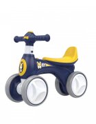Novokids Vehicul pentru copii EVO Balance Bubbles Bike Albastru fara pedale cu Masina de facut baloane si melodii 4 roti din spuma EVA Greutate admisa 30 kg