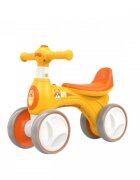 Novokids Vehicul pentru copii EVO Balance Bubbles Bike Portocaliu fara pedale cu Masina de facut baloane si melodii 4 roti din spuma EVA Greutate admisa 30 kg