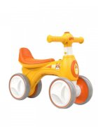 Novokids Vehicul pentru copii EVO Balance Bubbles Bike Portocaliu fara pedale cu Masina de facut baloane si melodii 4 roti din spuma EVA Greutate admisa 30 kg