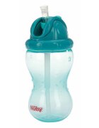 NUBY Cana cu pai anti-alunecare 360 ml 12 luni + Albastru