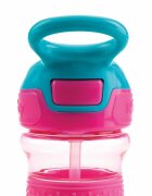NUBY Cana sport cu pai moale si pliabil 360 ml 3 ani + Roz
