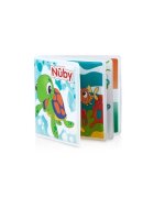 NUBY Carticica de colorat pentru baita cu animale 13x13x3 cm 4 luni+ multicolor