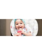 NUBY Dispozitiv de hranire pentru alimente lichide sau semi-solide silicon fara bpa 6 luni + albastru