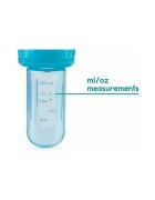 NUBY Dispozitiv de hranire pentru alimente lichide sau semi-solide silicon fara bpa 6 luni + roz