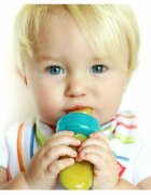 NUBY Dispozitiv de hranire pentru alimente lichide sau semi-solide silicon fara bpa 6 luni + verde