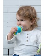 NUBY Dispozitiv de hranire pentru fructe si legume 6 luni + albastruverde