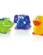 NUBY Jucarii de baie in forma de animaute 4 luni + Multicolor