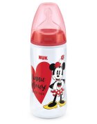 NUK Biberon First Choice 300 ml tetina silicon Mickey rosu 6-18 luni