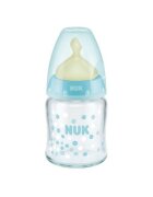 NUK Biberon First Choice Plus sticla 120 ml tetina latex M 0-6 luni turcoaz