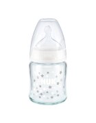 NUK Biberon First Choice Plus Sticla 120ml tetina silicon M 0-6 luni alb
