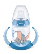 NUK Biberon First Choice PP 150 ml cu toarte si tetina de invatare Disney Dumbo 6-18 luni