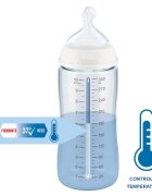 NUK Biberon First Choice PP 300 ml tetina silicon M 0-6 luni Disney Winnie roz