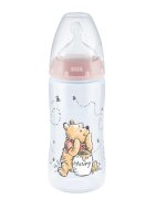 NUK Biberon First Choice PP 300 ml tetina silicon M 0-6 luni Disney Winnie roz