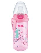 NUK Cana Active 300 ml cu adaptor silicon de la 12 luni roz