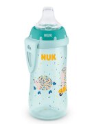 NUK Cana Active 300 ml cu adaptor silicon de la 12 luni verde