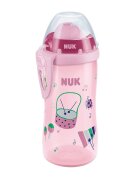 NUK Cana Flexi 300 ml cu pai moale de la 12 luni roz