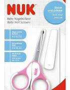 NUK Forfecuta pentru unghii Roz cu capac protector 0 m +