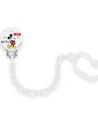 NUK Lant suzeta Mickey alb