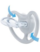 NUK Set 2 suzete din silicon Space M2 6-18 luni leu