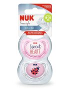 NUK Set 2 suzete Freestyle silicon M3 rose 18-36 luni