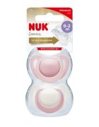 NUK Set 2 suzete Genius silicon M0 rose 0-2 luni