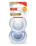NUK Set 2 suzete Genius silicon M1 blue 0-6 luni