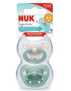NUK Set 2 suzete Signature Silicon M1 0-6 luni Verde