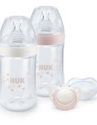 NUK Set nou nascut Nature Sense Start Twin roz