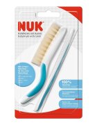 NUK Set perie par natural si piepten bleu