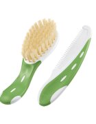 NUK Set perie par natural si piepten verde