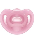 NUK Suzeta Sensitive Silicon M1 Roz 0-6 luni