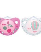 NUK Suzeta Trendline Adore silicon M3 cirese 18-36 luni