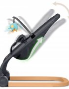 Nukido Balansoar 2in1 pentru bebelusi Baby Bouncer Antracit de la nastere si pana la 9kg pliabil centura de siguranta spatar reglabil husa detasabila si jucarii