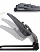 Nukido Balansoar 2in1 pentru bebelusi Baby Bouncer Gri deschis de la nastere si pana la 9kg pliabil centura de siguranta spatar reglabil husa detasabila si jucarii