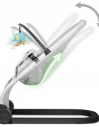 Nukido Balansoar 2in1 pentru bebelusi Baby Bouncer Gri deschis de la nastere si pana la 9kg pliabil centura de siguranta spatar reglabil husa detasabila si jucarii