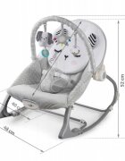 Nukido Balansoar multifunctional cu vibratii panda 3 jucarii 705100 Gri