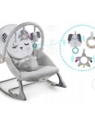 Nukido Balansoar multifunctional cu vibratii panda 3 jucarii 705100 Gri