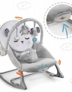 Nukido Balansoar multifunctional cu vibratii panda 3 jucarii 705100 Gri