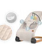 Nukido Balansoar pentru copii 2 in 1 cu jucarii bej