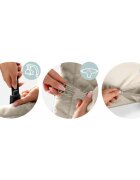 Nukido Balansoar pentru copii 2 in 1 cu jucarii bej