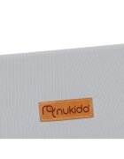 Nukido Bariera de protectie pentru copiipliabilacu husa detasabilacolturi rotunjitecadru rezistent 120x44x41 cm Gri