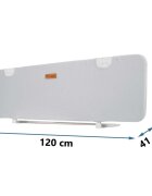 Nukido Bariera de protectie pentru copiipliabilacu husa detasabilacolturi rotunjitecadru rezistent 120x44x41 cm Gri