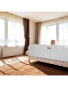 Nukido Bariera de protectie pentru copiipliabilacu husa detasabilacolturi rotunjitecadru rezistent 120x44x41 cm Gri