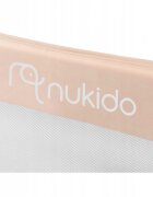 Nukido Bariera de protectie pentru pat 150x35 x42 cm Bej