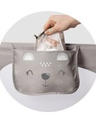 Nukido Bariera de protectie pentru pat 150x35 x42 cm Gri